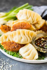 This potstickers recipe is ground pork with mushrooms, cabbage and seasonings, all wrapped in tender dough and cooked until golden brown.