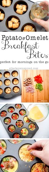 Potato & Omelet Breakfast Bites | 21 Back-To-School Breakfast Recipes That Kids Will Love