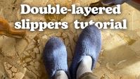 How to Knit Double-layered Slippers | Beginner-friendly Tutorial - YouTube