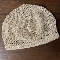 Vintage Crochet Beret From Garbriela Ligenza, Made In Italy Fits Loose And Drapy Condition Is Unworn But The Tag Is Missing- See My Other Listing For The Same Hat In Black That Has The Tag For Reference