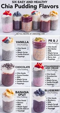 6 Flavor Ideas in One Pin Description: Can't decide on a flavor? We've got you covered! Pin this for 5 delicious overnight oats combos - something for everyone! #mealprep #healthyrecipes #overnightoats