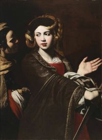 Giovanni Ricca (1603-1656, Italy) - Giuditta i Oloferne; Judith and Holofernes, 1625, Museo Diocesano San Matteo, Salerno, Italy