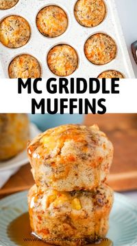 Enjoy McGriddle Muffins, a budget-friendly twist on your favorite breakfast sandwich! Quick to make and perfect for freezing, they're sure to be a hit with your kids!