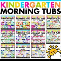 Looking for a new way to start your day? The Kindergarten Morning Tubs are the perfect way to build academics, fine motor work, social skills, and PLAY into your Kindergarten morning work routine! Each kindergarten morning tubs set will include 24 different literacy, math, and fine motor morning wor...