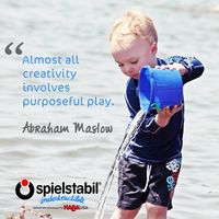 Almost all creativity involves purposeful play" - Abraham Maslow #Spielstabil distributed by #HABAUSA