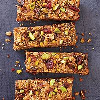 Cranberry-Pistachio Energy Bars Recipe