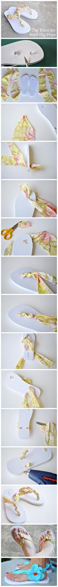 Cool idea to upcycle flip flops. -- have to try this!