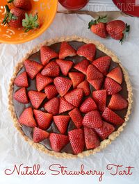 Nutella Strawberry Tart @Ian Tuck Hahn for Crust