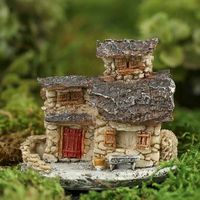 Micro Mini Stone Cottage - Fairy Garden Miniatures - Dollhouse Miniatures - Doll Making Supplies - Craft Supplies