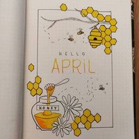 April Bullet Journal Cover Page Ideas - Cute Little Paper