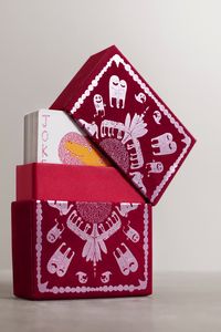 L'OBJET + Haas Brothers velvet box and jumbo playing cards | NET-A-PORTER