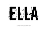 Ella Name Tattoo Designs