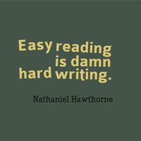 Appreciate what you've enjoyed reading by showing your support for the writer. "Easy reading is damn hard writing." - Nathaniel Hawthorne