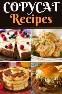 Try these copycat recipes from Panera Bread, Olive Garden, Cracker Barrel, Chipotle, Taco Bell, and more! You can have all your favorite dishes right at home.