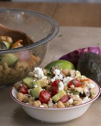 Avocado Chickpea Salad With Chili Lime Dressing #TastyFreshFriday