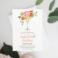 "Hello! My name is Sara and I designed this Floral Margarita bridal shower invitation! I'd love to work with you to make it exactly what you'd like it to be!  Colors, text, fonts . . . pretty much anything can be customized.  Looking for something different? Visit my shop for hundreds of options: https://www.etsy.com/shop/saralukecreative Take a look at the information below for instructions on how to order AND frequently asked questions. Looking for something else? Visit my shop for hundreds of