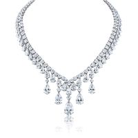 Lab Grown Diamonds:Carat Weight: 104.49 CaratsStyle: Combine Mix ShapeChains: 18 Karat White Gold