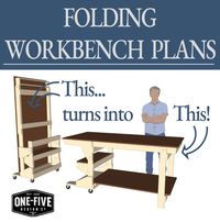 Folding Workbench Plans PDF Instant Download - Etsy