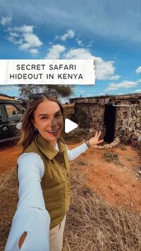 Sandy Breitmeier ☀️ Travel & London on Instagram: "ad Nobody knows about this place! 🤯🦓 This was hands down one of the best things to do in Kenya for me, and I still can’t get over the feeling of discovering this secret safari hideout in Tsavo West National Park 🇰🇪😳 Discovering this amazing place is such a unique experience in Kenya and it should be on everyone’s Africa bucket list and Kenya itinerary, if you ask me 🥰🦓 If you want to experience this, you need to stay at the beautiful @soroilionsblufflodge - They are located on top of a hill in the middle of the African Savannah and you can see the hideout from the hotel and rely on the staff to tell you when to drive down and discover who is at the watering hole 😉🦓🐘🦁 I’d go as far as saying that this is a must visit when in Afri