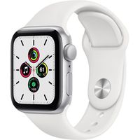 Apple Watch Gen 6 Series 6 40mm Silver Aluminum - White Sport Band MG283LL/A (Refurbished)