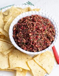 Our Low FODMAP Cranberry Salsa is a great alternative to tomato based salsa