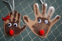 Reindeer prints - heads