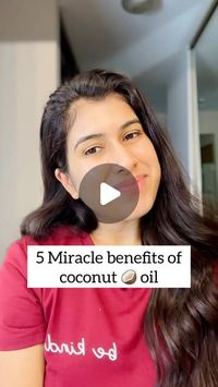 Anu's Luxe Picks on Instagram: "5 Miracle benefits of coconut oil 🥥
1 - Teeth Whitening
Coconut oil and turmeric
2- Remove dark circles
Coconut oil and coffee powder
3- Pink lips naturally
Coconut oil and sugar
4- Promotes hair growth
Coconut oil and onion juice
5- No more cracked heels
Coconut oil and vaseline
.
.
Follow @anubeauty.tips for more ❤️
.
.
#skincare #skincaretips #haircare #haircaretips #diy #homeremedies #coconut #coconutbenefits #trending #viralreels #reels #reelsinstagram #reelitfeelit 

Disclaimer: These videos are intended for informational
purposes only. All information I provide on this Account
with these videos should not be considered as a
substitute for prescription suggested by beauty, diet and
health care professionals. Viewers are subjected to use
these informat