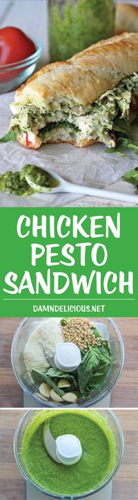 Chicken Pesto Sandwich - Damn Delicious