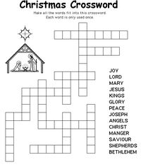 Christmas Crossword Puzzles - Best Coloring Pages For Kids