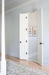 Master Bath with Bi Fold Doors - Transitional - Bathroom