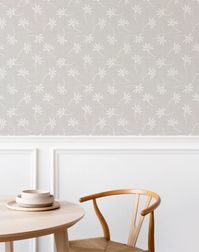 French Linen Floral Wallpaper – Timberlea Interiors