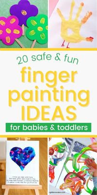 Finger painting is fun for babies and toddlers & a great sensory activity.The best easy finger painting crafts, art projects and activities for babies up to 2 year olds. How to make safe DIY homemade finger painting recipes for art activities, canvases, art projects, birthday cards. Great finger painting ideas for toddlers, little kids, infants, painting with babies ideas, finger paint baby art ideas and crafts for kids. The best easy, safe finger paint baby art ideas for infants and toddler