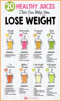 20 Healthy Juices That Can Help You Lose Weight #weightloss #loseweight #juices #health