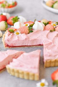 Whipped Strawberry Tart - bethcakes