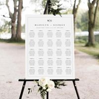 Wedding seating chart - Etsy