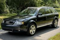 This 2004 Audi Allroad Quattro was sold new in Pennsylvania, where it remained through the seller's 2023 purchase from the original owner. It has 78k miles and is powered by a twin-turbocharged 2.7-liter V6 that drives all four wheels through a six-speed manual transaxle and a Quattro all-wheel-drive system with a Torsen center differential. The car is finished in Cobalt Blue Metallic over Ecru and light brown leather. Equipment includes the Cold Weather Package, the Infotainment Package, the...