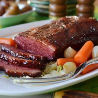 Corned Beef Brown Sugar And Mustard GlazedFood Friendzee | Food Friendzee