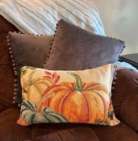 Recently, I unexpectedly found myself looking at an unacceptable price increase reflected in my shopping cart for several autumn-themed throw pillow covers. I wasn't an extreme amount of money I'm talking about if I am being honest. It was just enough, however, that I decided to try to get what I wanted by creating it, not shopping for it.This did not start out as a Dollar Tree project, but it ultimately ended up as exactly that. In my "I-don't-really-know-what-I'm-looking-for-but-I-…