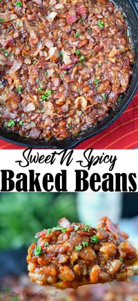 Sweet n Spicy Baked Beans Recipe-Butter Your Biscuit