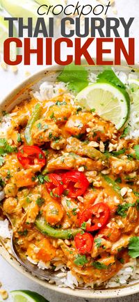 Thai Crockpot Curry Chicken - Carlsbad Cravings