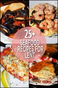 Are you looking for unique seafood recipes to try during Lent? Check out this tasty collection of over 25 fish, shrimp, crab, and lobster recipes to enjoy if you are abstaining from meat for Lent- or if you just love seafood and want to try out something different!