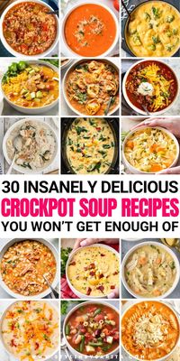 Looking for the absolute best fall soup recipes to try? Here are 30 insanely delicious and easy crockpot soup recipes that are perfect for the cold weather. | crockpot soup recipes, crockpot soup recipes healthy, crockpot soup recipes easy, crockpot soups, fall soup recipes, winter soup recipes, slow cooker soup, best ever soup recipes, best crockpot soups ever |