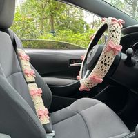 Crochet Steering Wheel Cover,Steering Wheel Cover,Crochet Seat Cover,Car Seat Cover,Crochet Wheel Cover,Steer Wheel Cover,Wheel Cover Crochet,Car Wheel Cover,Cute Steering Wheel,Car Steering Wheel,Flower Wheel Cover,Wheel Cover for Car,Car Decor,Jeep Wheel Cover,Father's Day Gifts,Mother's Day Gifts,Gifts for Mom,Gifts for Her,Gifts for Girlfriend,Gifts for Wife,Gifts for Sister,Gifts for Friends,Christmas Gifts 🌟Our steering wheel is 14"-15", suitable for most cars, and we also give away yarn and sewing needles to ensure you can install it easily without worrying about excessive sliding. These additional tools will help you secure the steering wheel cover to your vehicle's steering wheel, making it fit snugly and provide a safer, more comfortable driving experience. 🌟Welcome to our auto