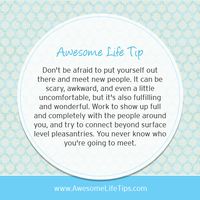 Connect Beyond Surface Level - Awesome Life Tips by Stephenie Zamora ›› www.awesomelifetips.com