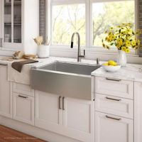 sink and cabinets