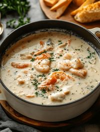 Crab and Shrimp Seafood Bisque