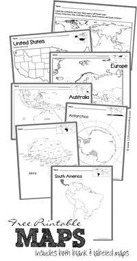 Maps - free printable maps of world, continents, australia, united states, europe and more both blank and labeled