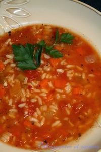 Délinquances et saveurs: Soupe riz et tomate