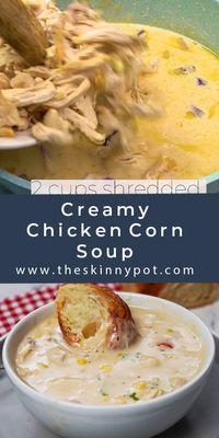 This Corn Chicken Soup is done in less than 25 minutes! It’s easy, quick, smooth, and creamy. Cook it on a stovetop, or in the Instant Pot. This is a simple budget meal to use up that leftover chicken. I spent zero dollars on it 🙂