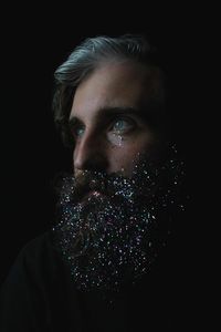 It made for a cool picture, but I will never be rid of the glitter in my beard